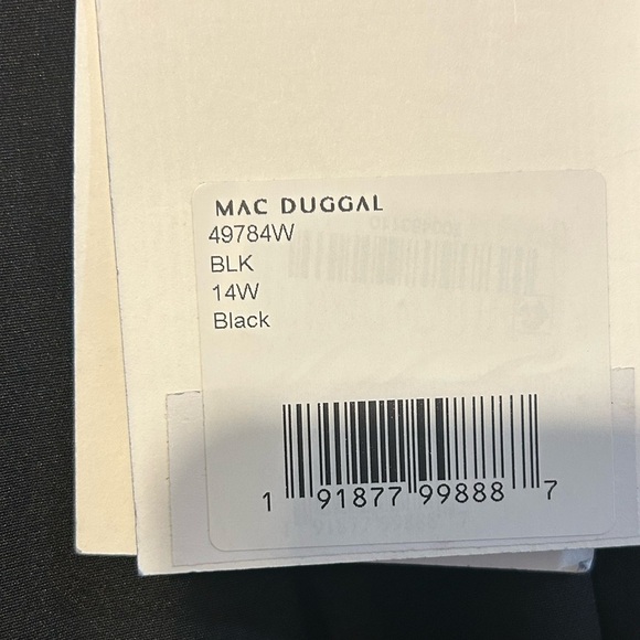 Mac Duggal 49784 NWT Cap Sleeve Square Neck Dress - Picture 6 of 7